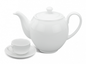 Bộ trà 0.8 L - Camellia - Trắng - Minh Long
